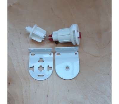 32mm Louvolite Roller End Set (Red Pin) Heavy Duty Easi-Load
