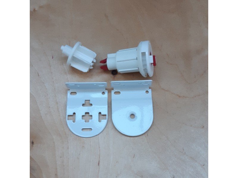 32mm Louvolite Roller End Set (Red Pin) Heavy Duty Easi-Load