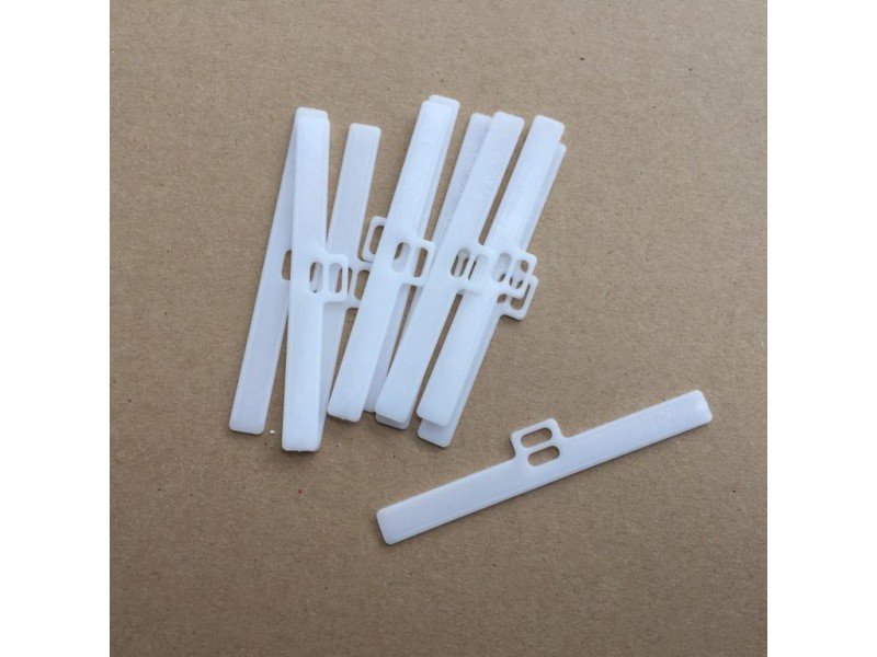 Vertical Top Hangers 89mm (3.5") WHITE