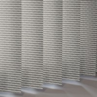 M2M Sewn in Weights Aspen Stripy Replacement Vertical Blind Slats 3 Colours 